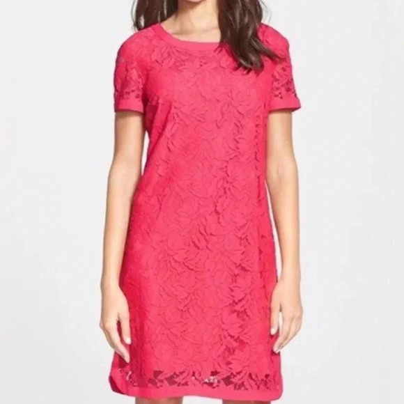 Donna Morgan Dress Women's Size 8 Lace Mini Date Night Romantic Feminine Lined - Picture 1 of 8